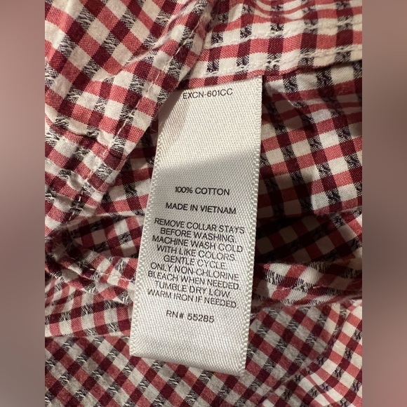 Express Button Up Shirt Mens SZ M 15-15 1/2 Long Sleeve Multi-Plaid slim fit - Picture 4 of 4